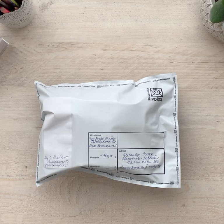 Finished parcel ready with the watch