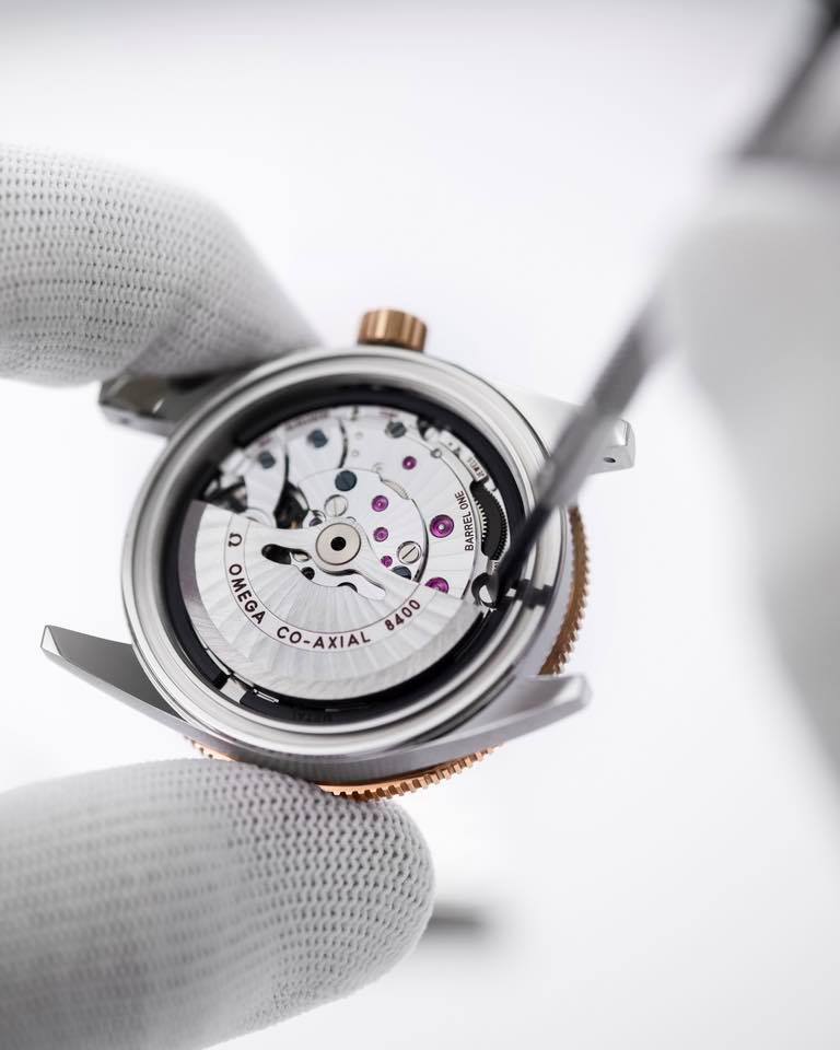 Omega watch detail at Alexander Nagy watch service
